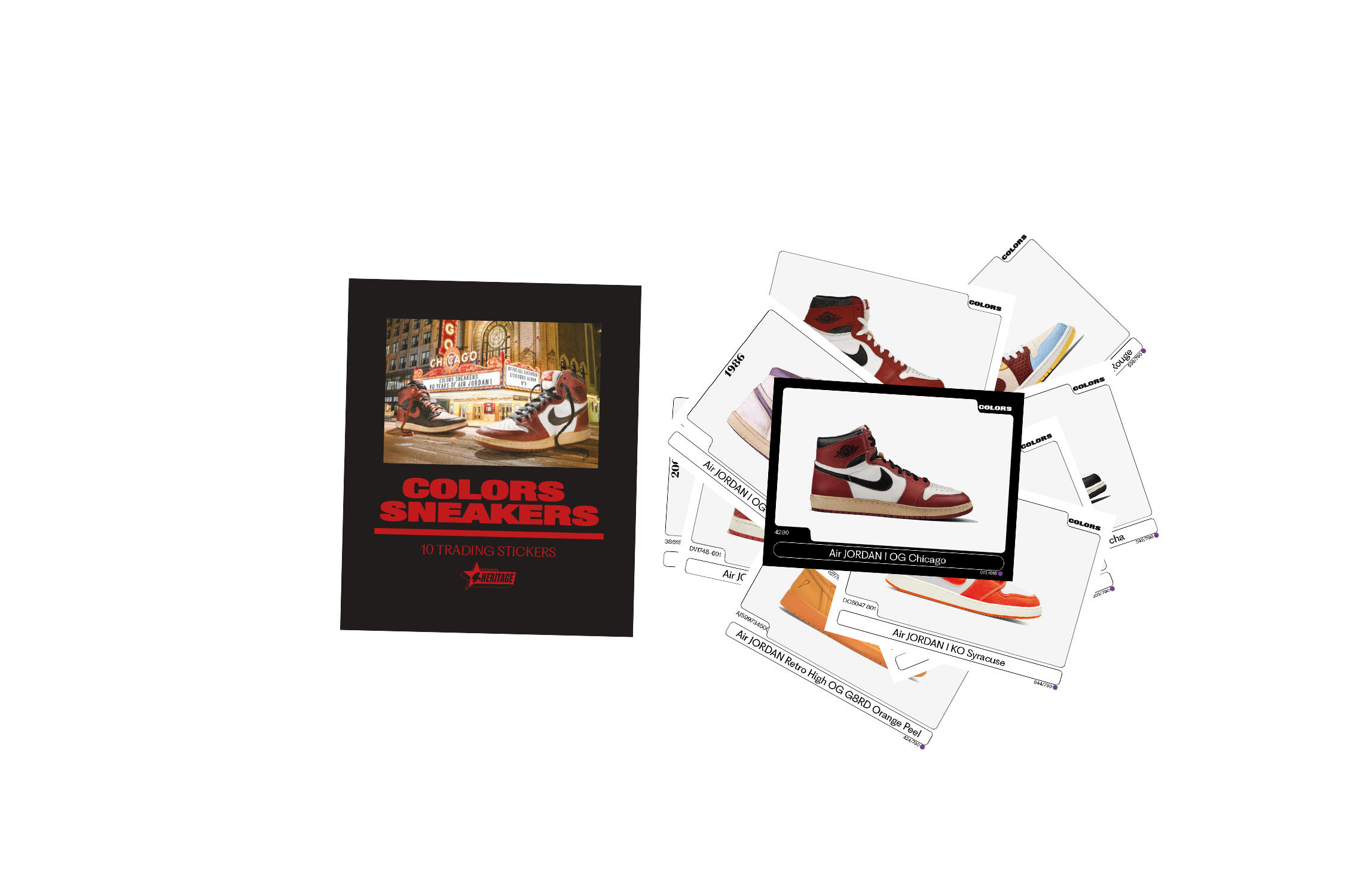 40 YEARS OF AIR JORDAN 1 - STICKERS PACK